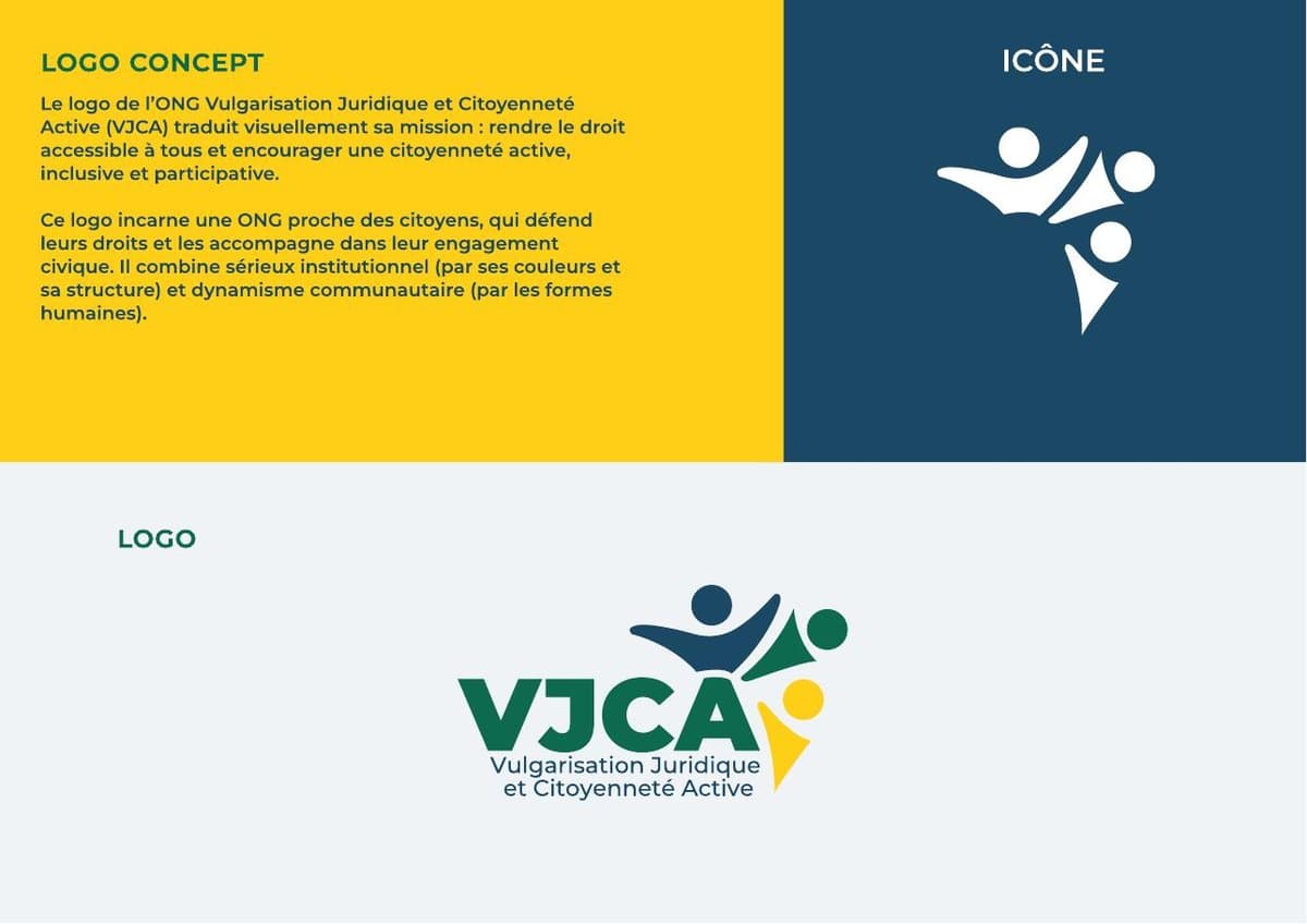 Page concept du logo VJCA